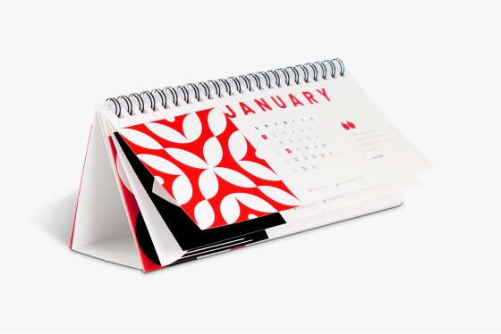 Creative desk calendar printing and custom calendar design service by Ambeyson for office and promotional use